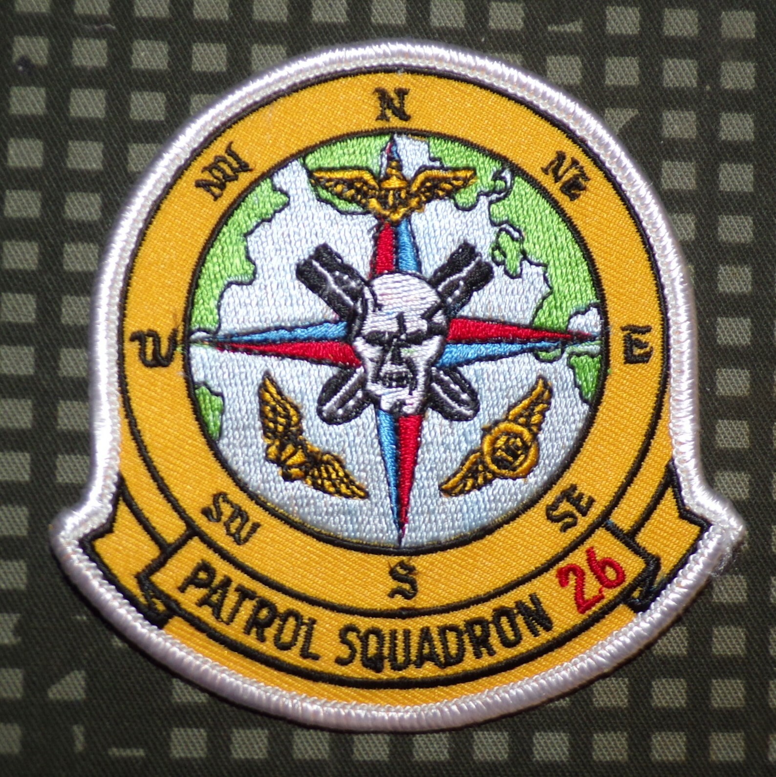 USN Navy VP-26 Patrol Squadron Twenty-Six Tridents Full Color Patch