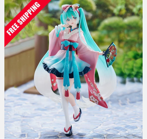 20CM Anime figure Tokyo Kimono Hatsune Miku Kawaii Action Figure Gift Model Doll