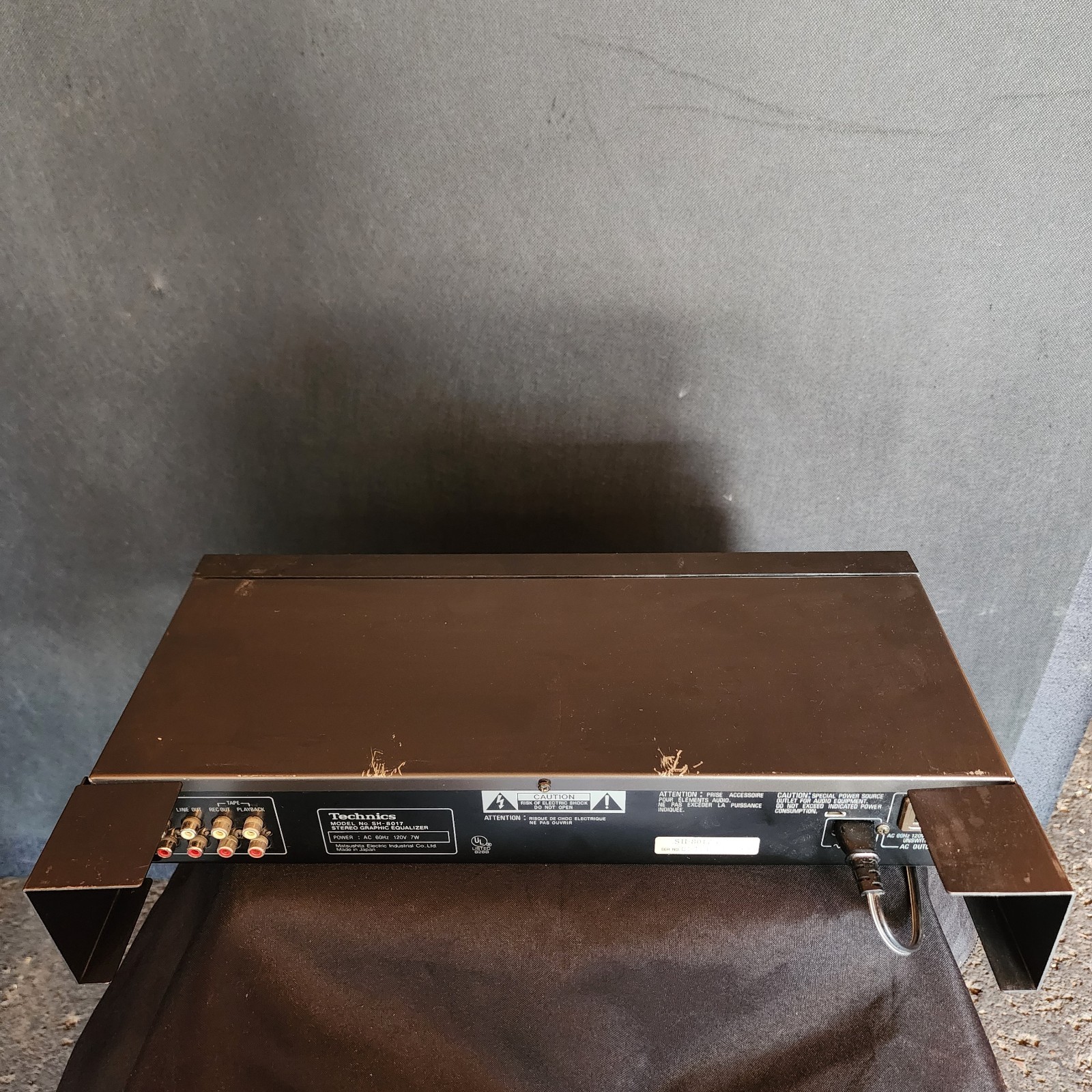 Technics SH 8017 Stereo Graphic Equalizer w Cord, Cable TESTED 3-Day Return