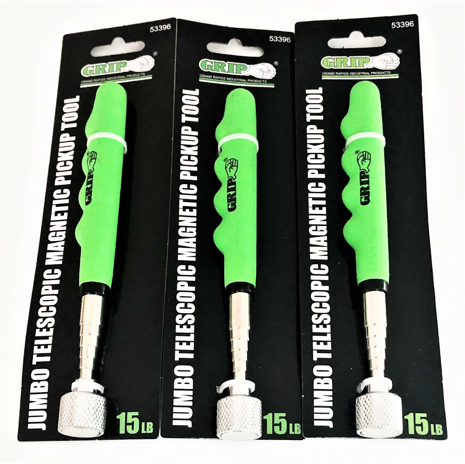 3pcs GRIP 15LB JUMBO TELESCOPING MAGNETIC PICK-UP MAGNET TOOL 30" #53396