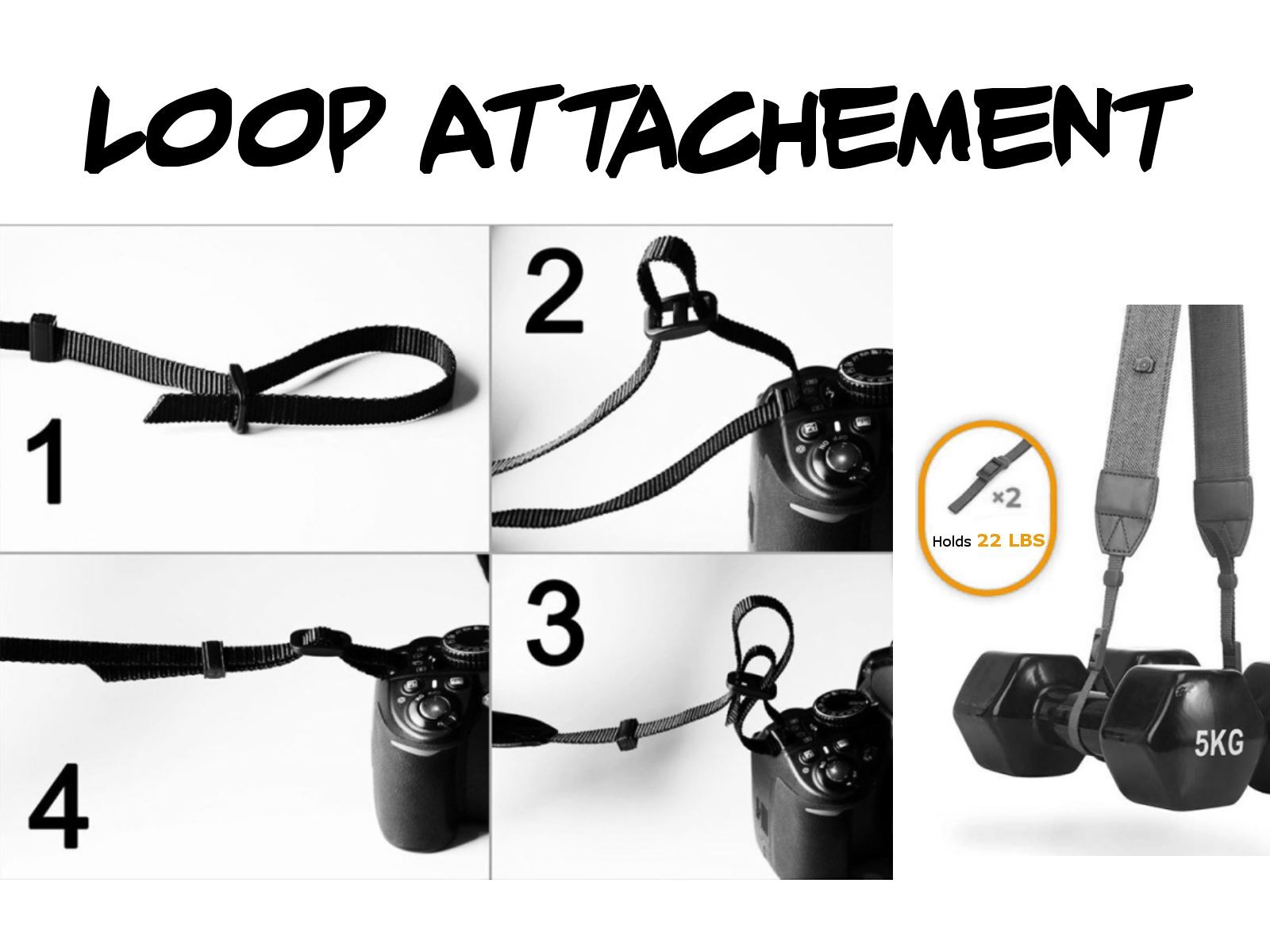Black White Cow Camera Strap - Cow Camera Strap -Double Padded Comfortable