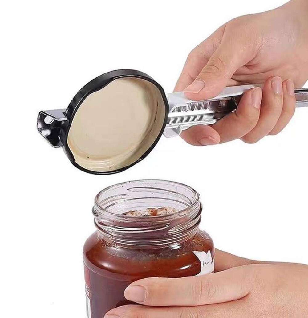 Adjustable Jar Opener Stainless Steel Easy Grip Lid Remover for Arthritis