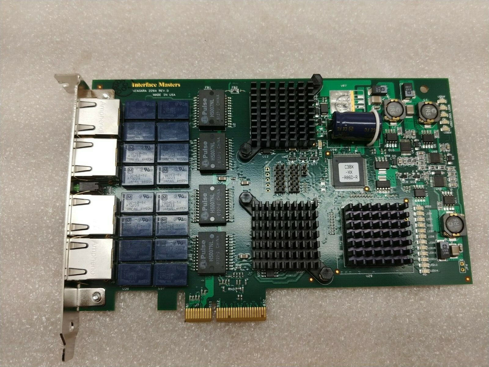 Interface Masters Niagara 2264 Quad (4) Port Gigabit Ethernet Adapter Free Ship!