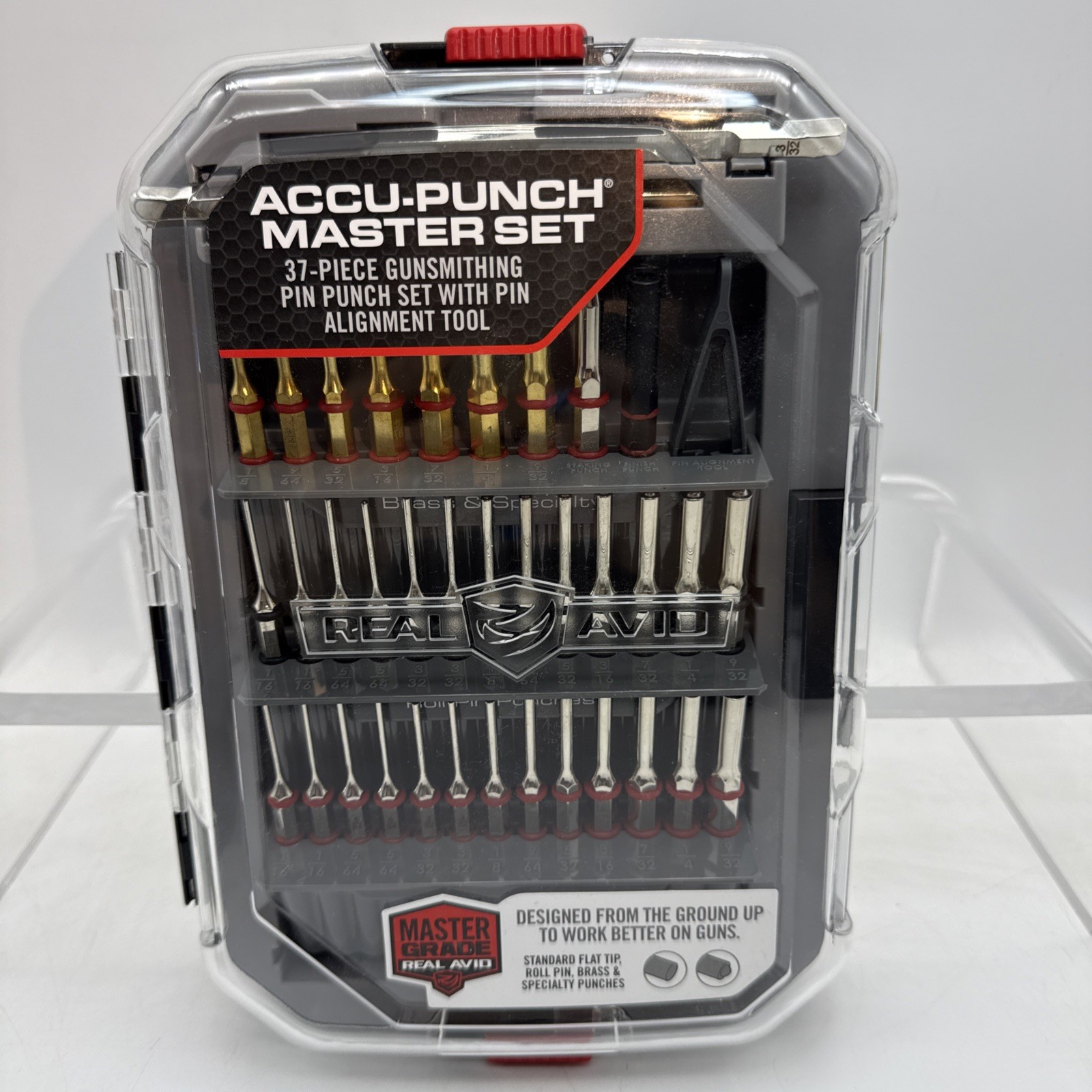 Real Avid Accu-Punch Master Set - 37-Piece Gunsmithing Pin Punch Set (AVMAPS)