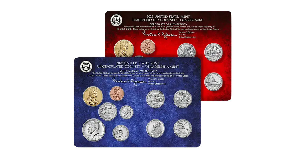 2023 Uncirculated United States Mint Set P&D Coins