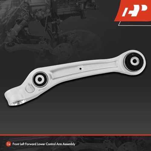 Front Left Forward Lower Control Arm, with Bushing, Compatible with Audi A8