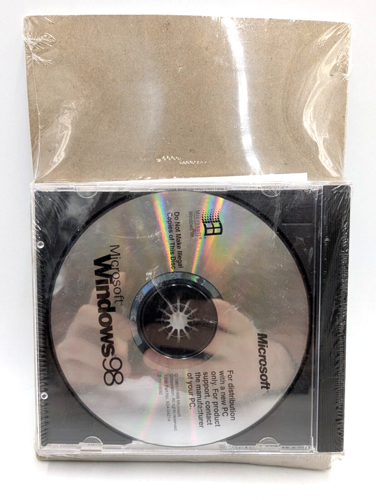 Microsoft Windows 98 New Sealed CD w/ COA & Product Key