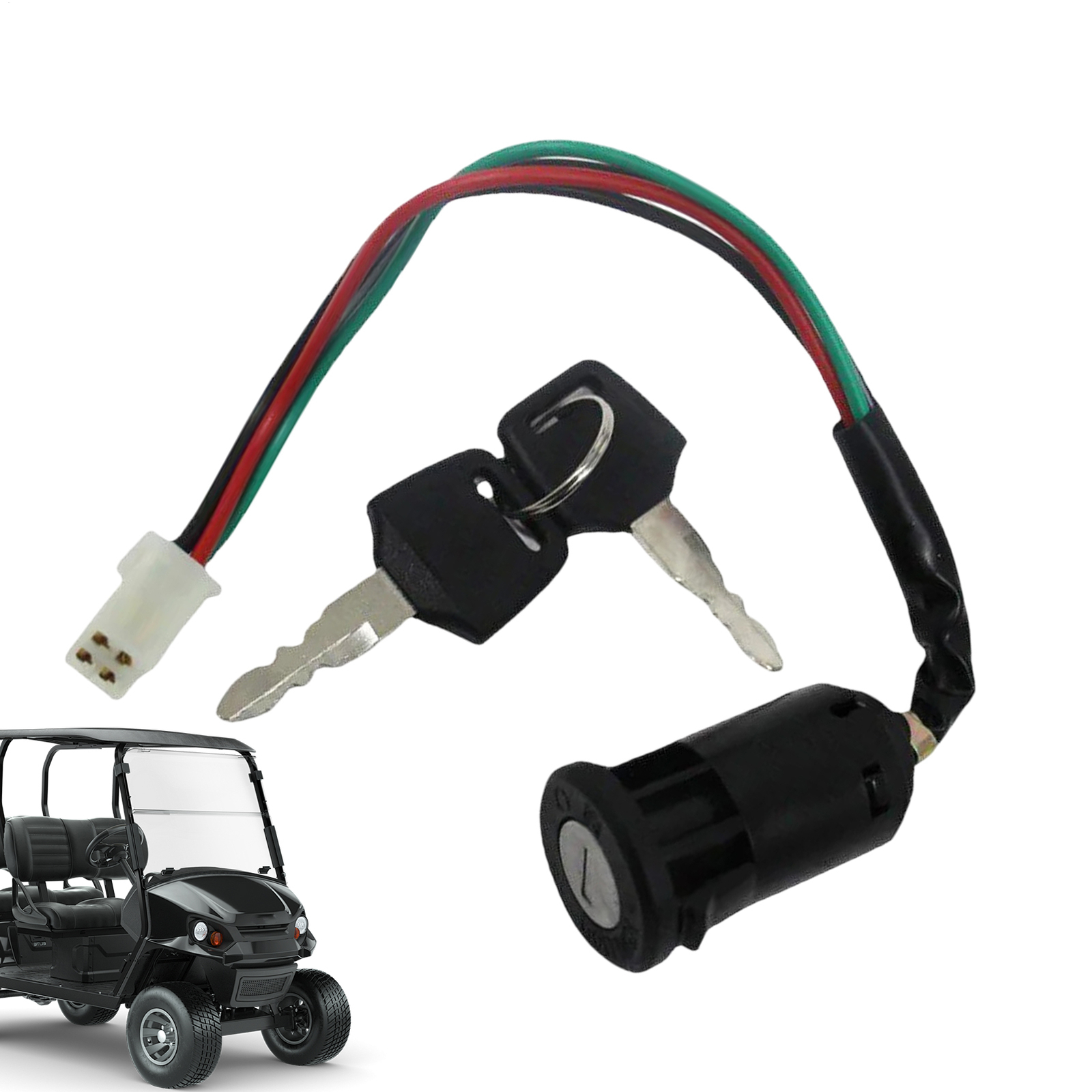ATV 50-250cc Ignition Key Starter Switch Beach Car Female Plug Ignition Key