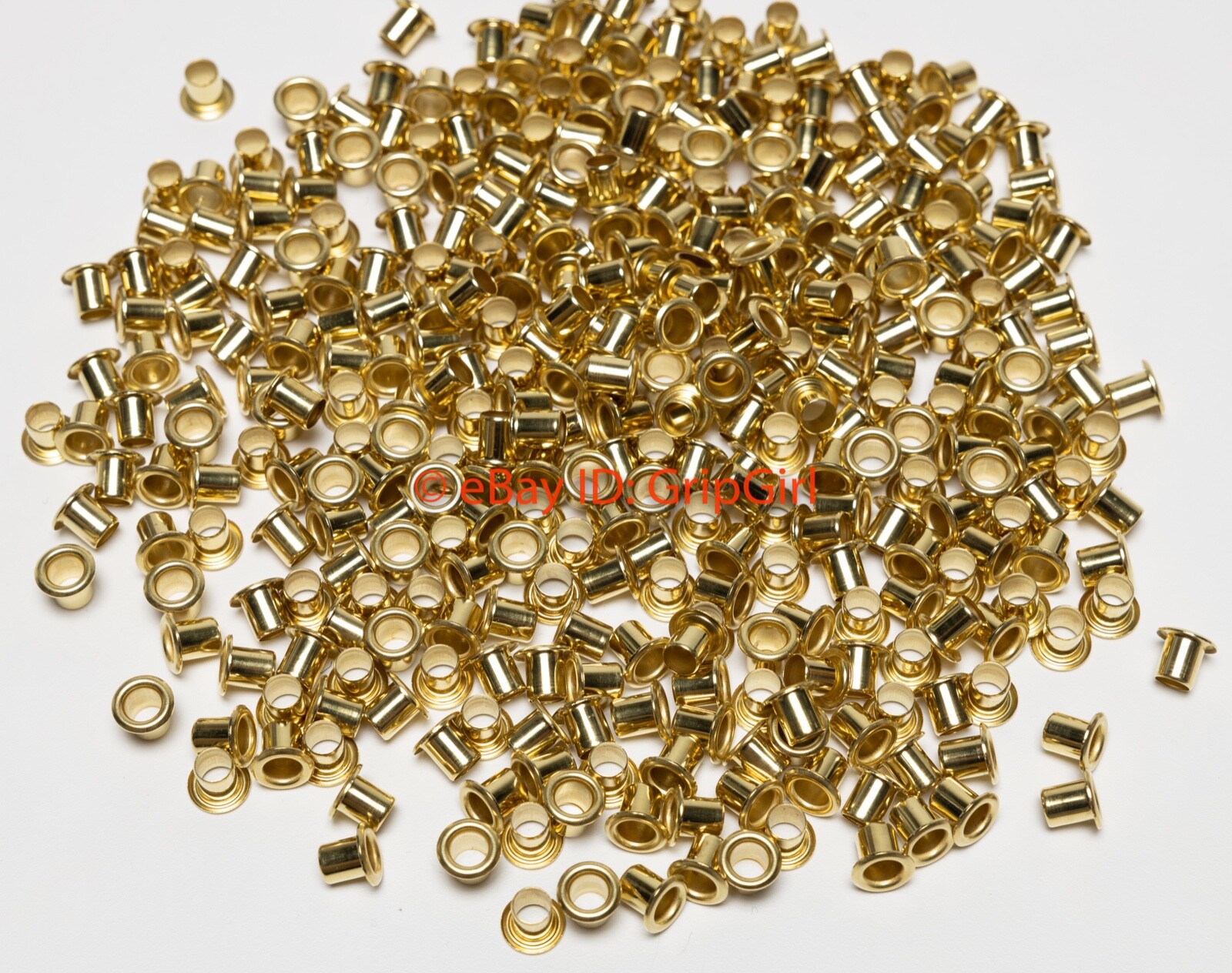 25x #8-9 1/4" Solid Brass Rivets GS8-9 Eyelets Custom Kydex Holster Hardware