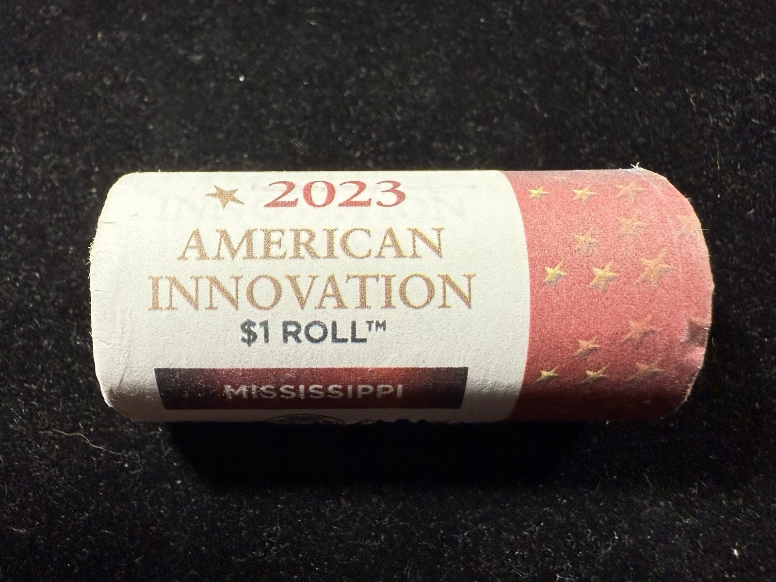 2023 -D U.S. Mint Wrapped Roll (25) $1 Coins American Innovation Mississippi