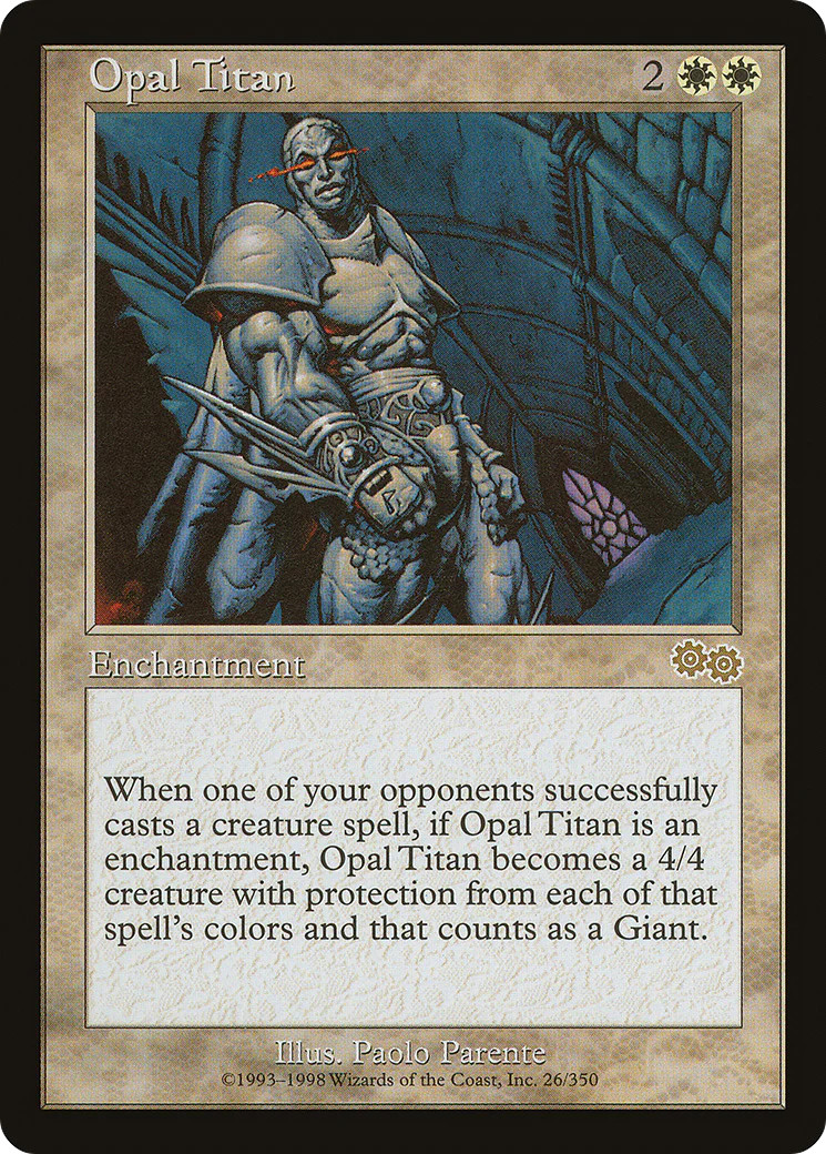 Opal Titan [Urza's Saga] Magic MTG