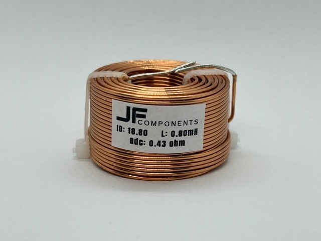 JFcomponents 0.80mH audio inductor coil 18 gauge air core coil for crossovers