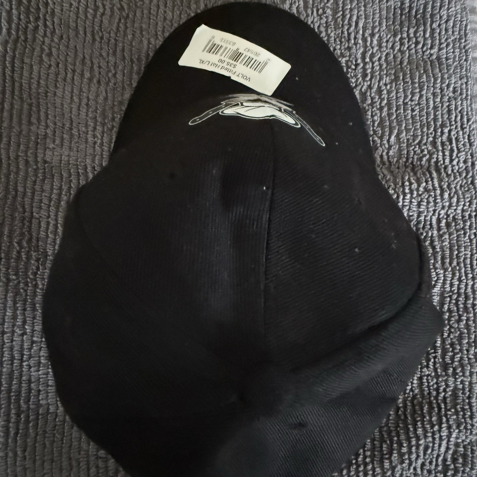 Volt Snapback Men's Hat Chef Hat Knives Cooking Black White L/XL