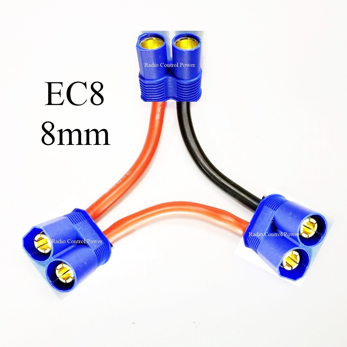 RCP-EC8 Series Harness 8 awg 8mm Bullets