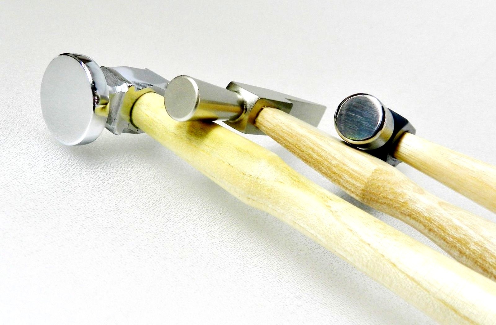 SET of 3 Jewelry Making Hammers Chasing Hammer Ball Peen & Watchmakers Riveting
