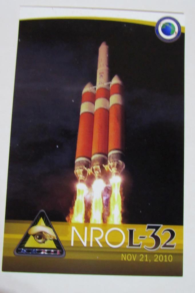 DELTA IV NROL-32 ULA CRISP MISSION GRAPHIC POSTCARD FULL COLOR 6" BY 4"