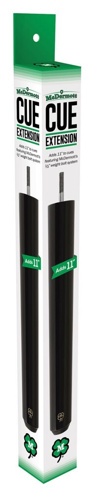 McDermott 11" Billiard Pool Cue Extension - AUTHORIZED DEALER
