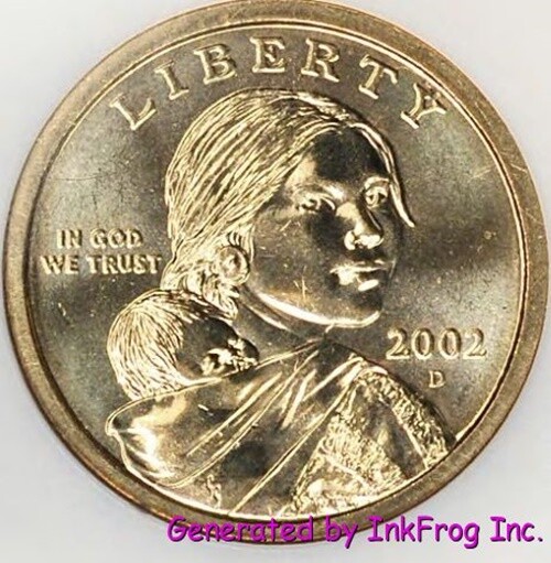 2002 P & D Sacagawea Dollars Gem Bu Set from mint sets or rolls