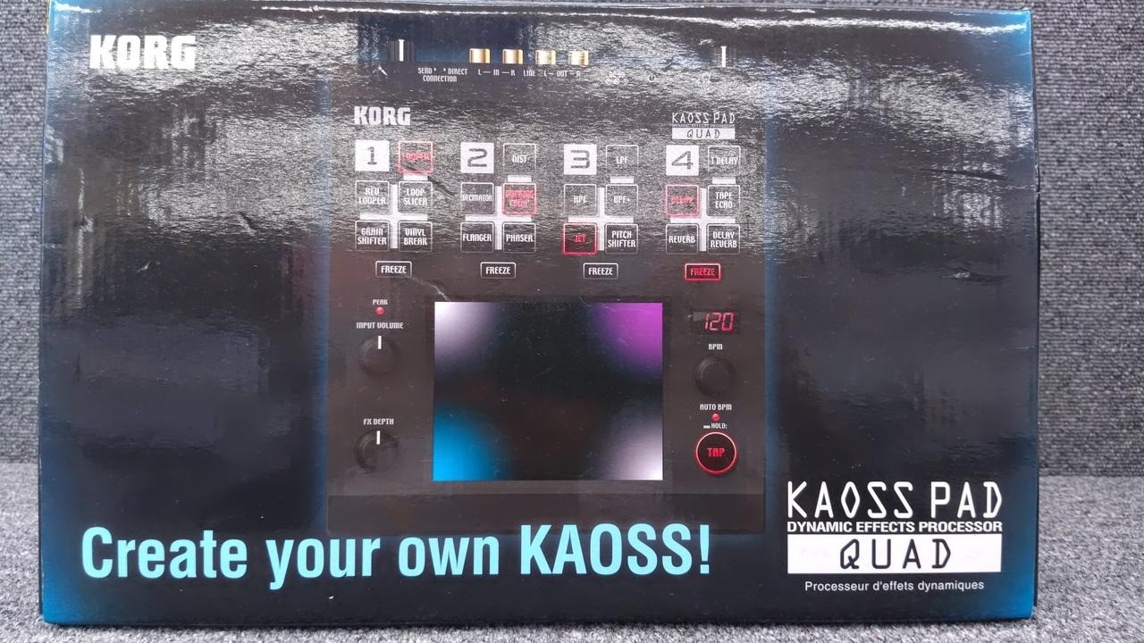 KORG Kaoss Pad Quad KP-QUAD Dynamic Effects Processor DJ Touch Pad w/Box Tested