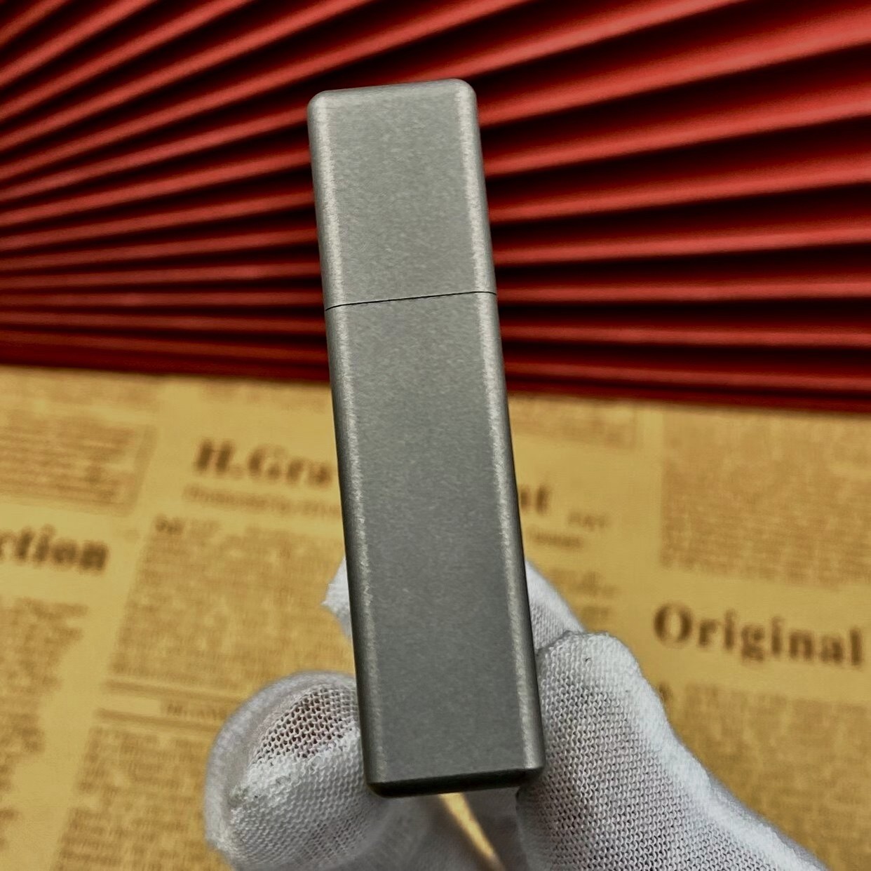 ZORRO 538 Narrow Titanium Armor Kerosene Lighter 3/5 Hinge