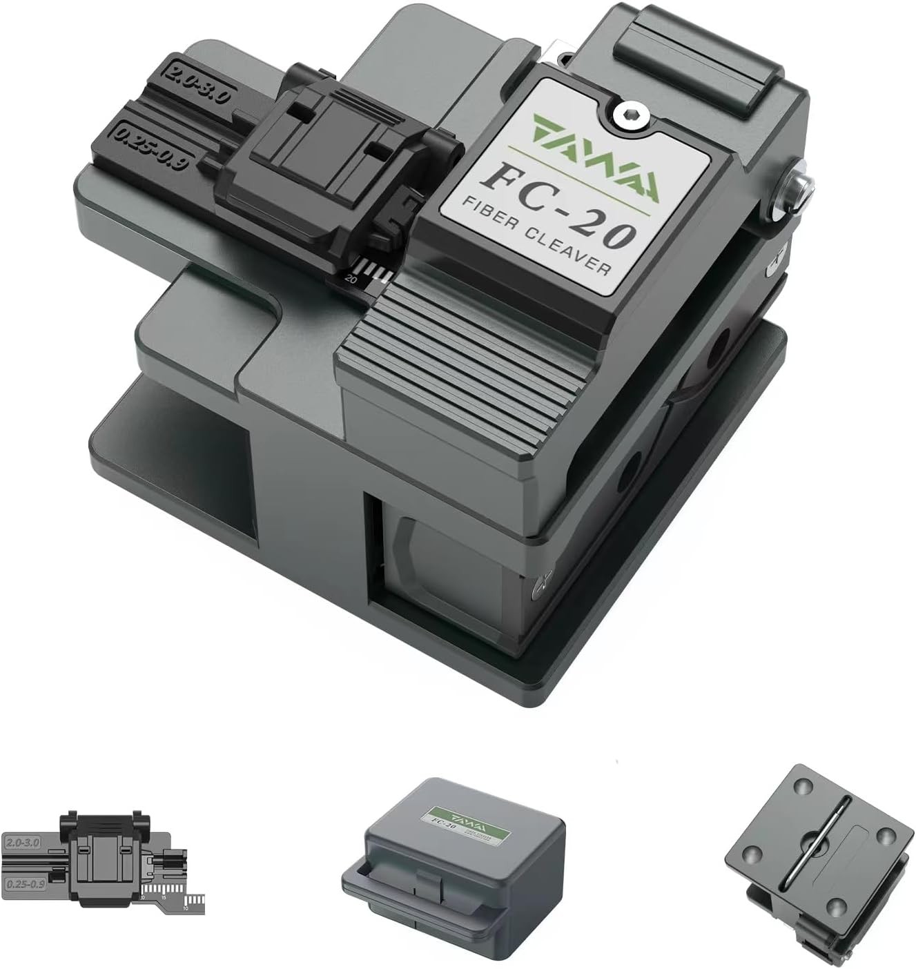TAWAA FC-20 One Step Fiber Optic Cleaver Auto-Rotating Blade, Optical Fiber Clea