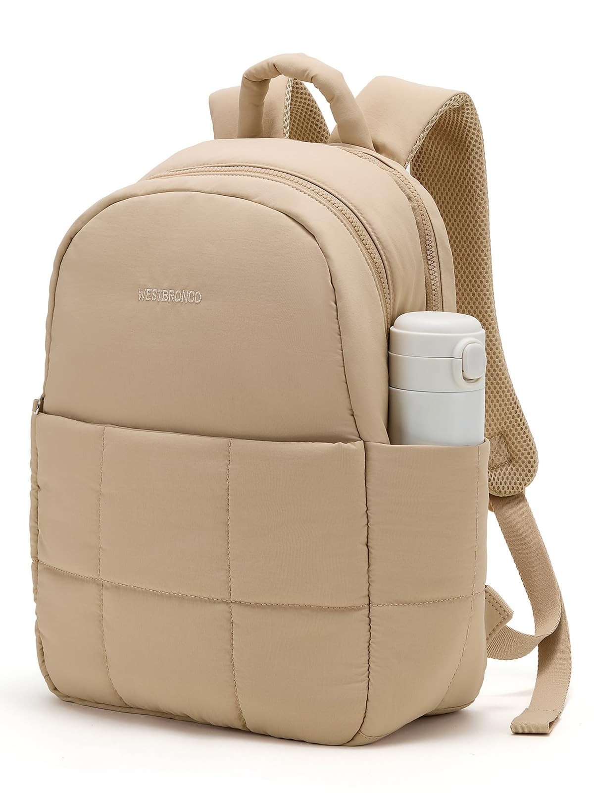 WESTBRONCO Puffer Laptop Backpack for Women Travel Backpack for Women Airplan...