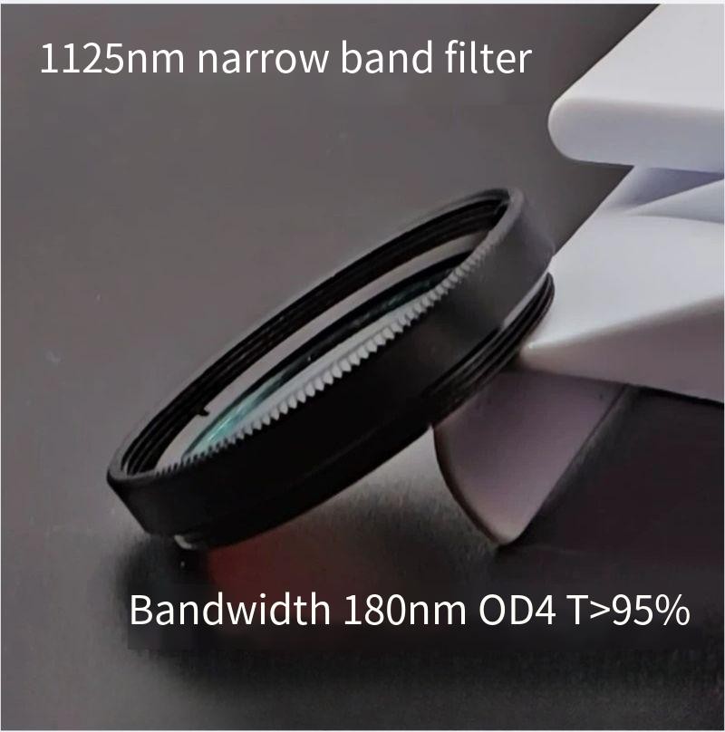 BP1125 Narrow Bandpass Filter 1125nm FWHM 180nm OD4 T 95% IR Interference Filter
