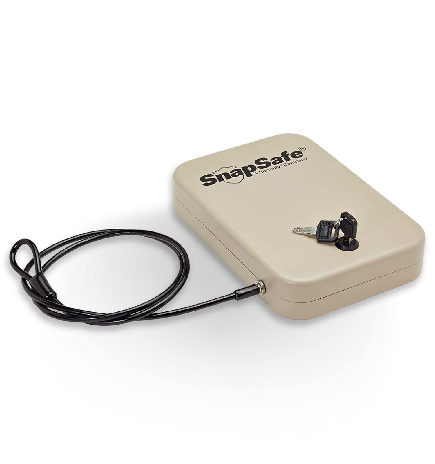 SnapSafe Portable Lock Box Safe for Guns and Valuables – Lock Box, 2 Keys...