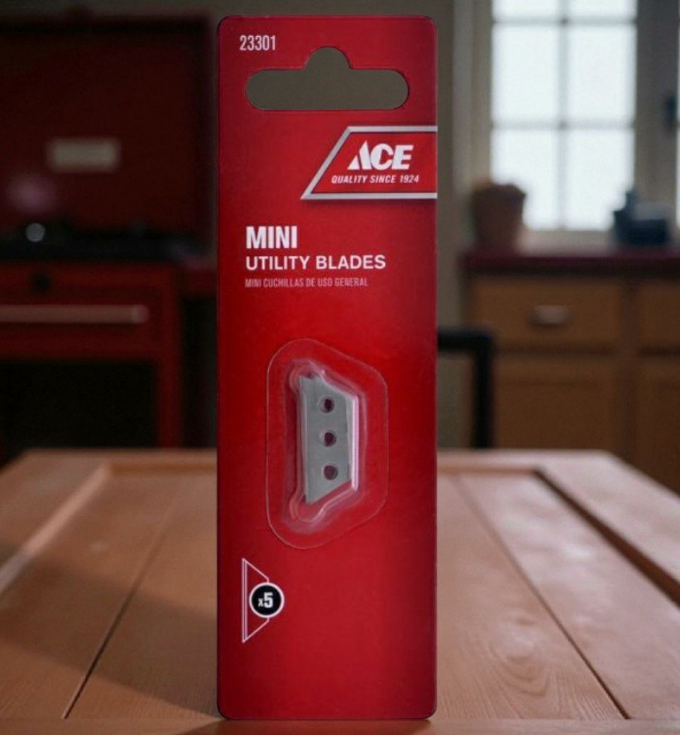 1 Pack Of 5 Ace Mini Utility Knife Blades Fits all mini utility knives.