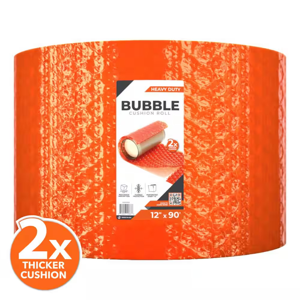 12 In. X 90 Ft. Heavy Duty Bubble Cushion