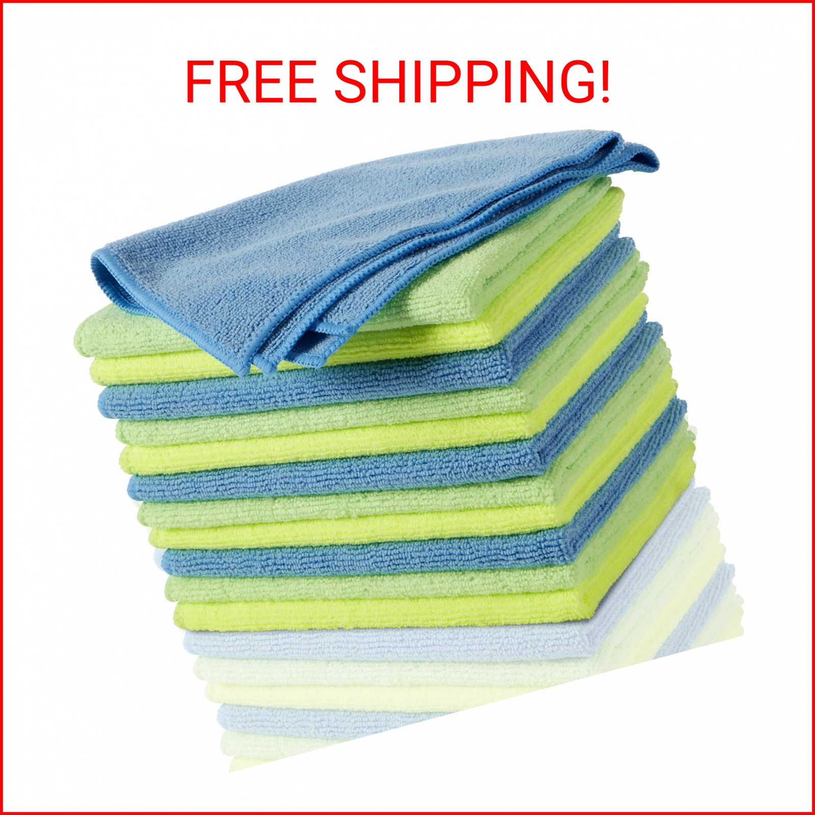 Zwipes 735 Microfiber Towel Cleaning Cloths, 12 Pack