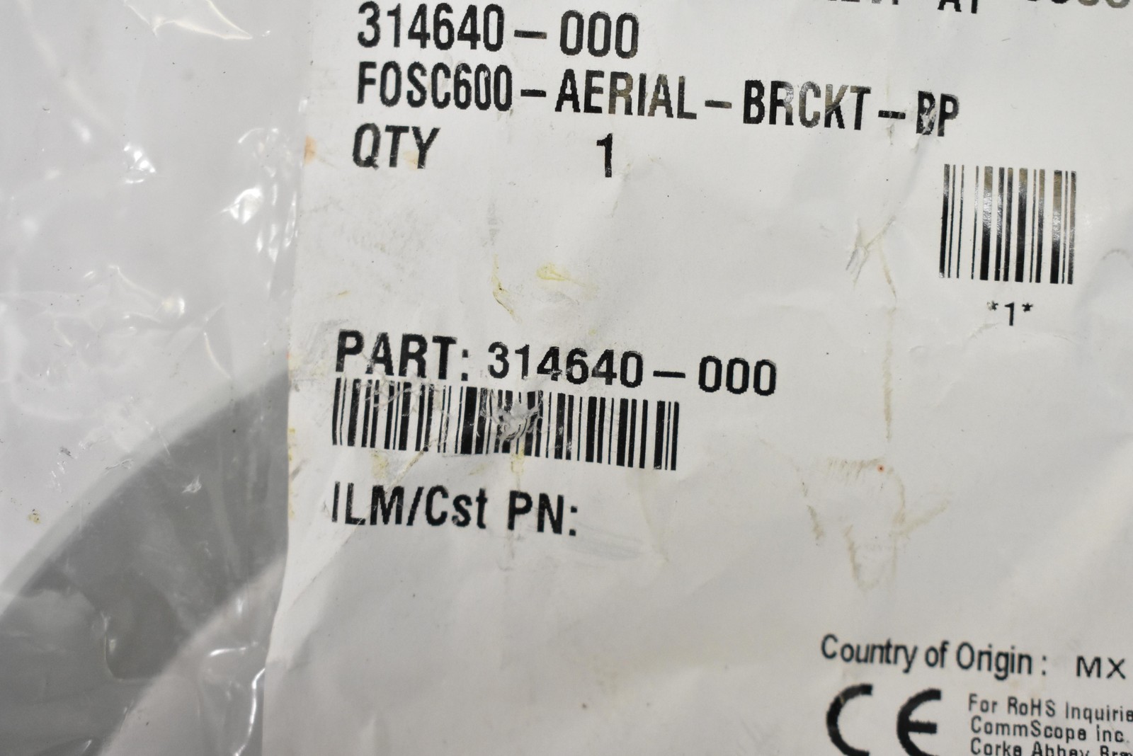 CommScope 314640-000 Loop Clamp FOSC600 Aerial Bracket Adjustable Silver