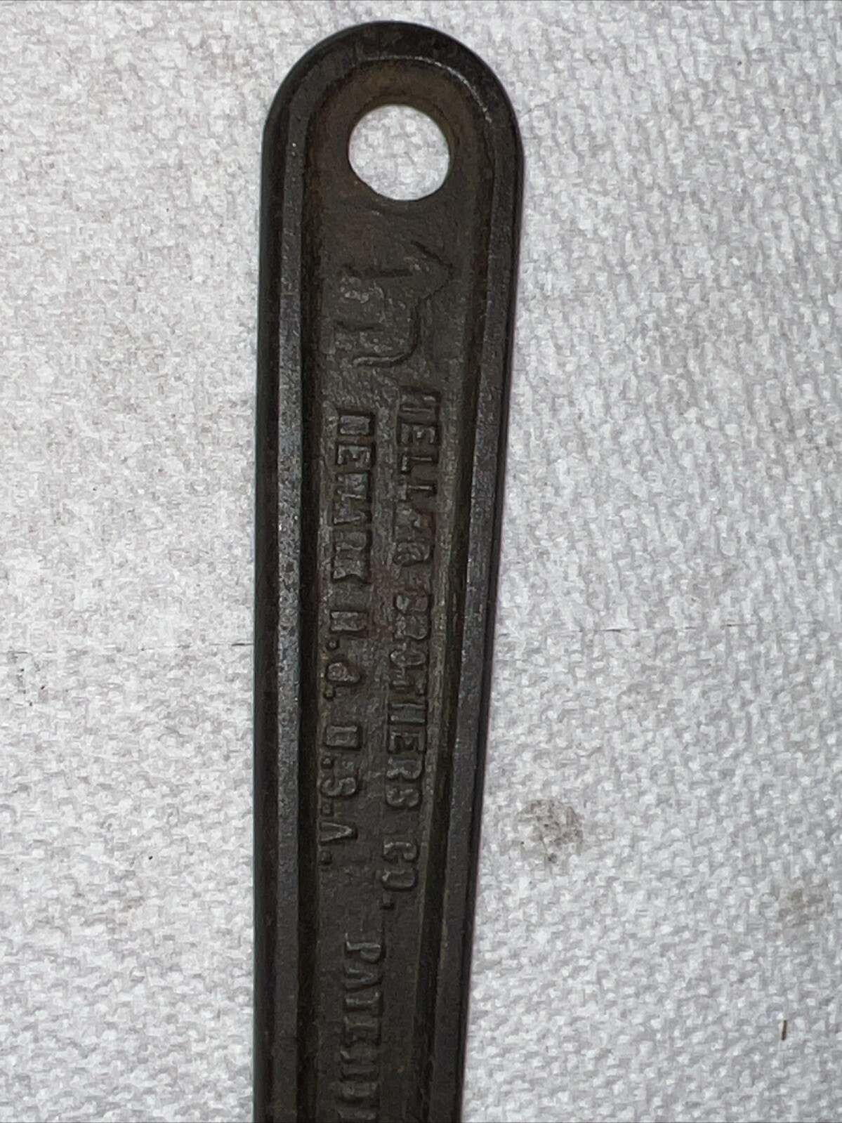 Vintage Heller Bros. Self Adjusting MASTERENCH 8" WRENCH PATENTED Horse Logo USA