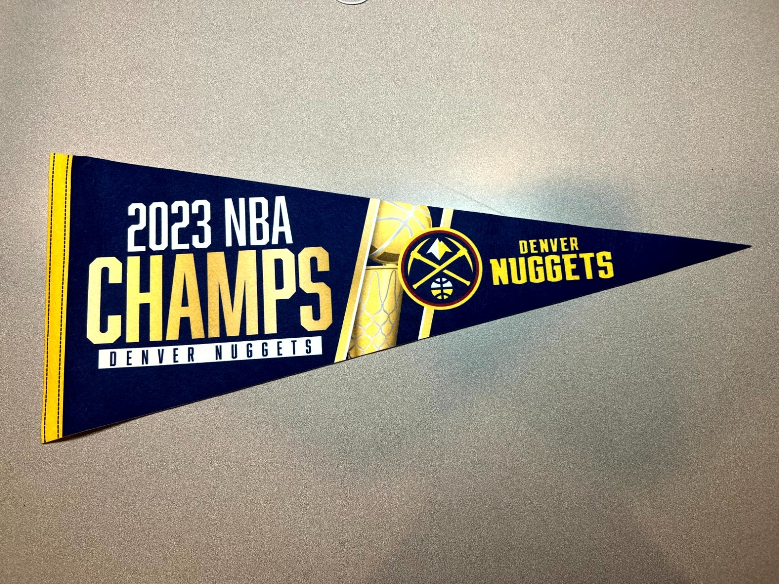 Denver Nuggets 2023 NBA CHAMPIONSHIP 12x28 Felt Pennant / Banner