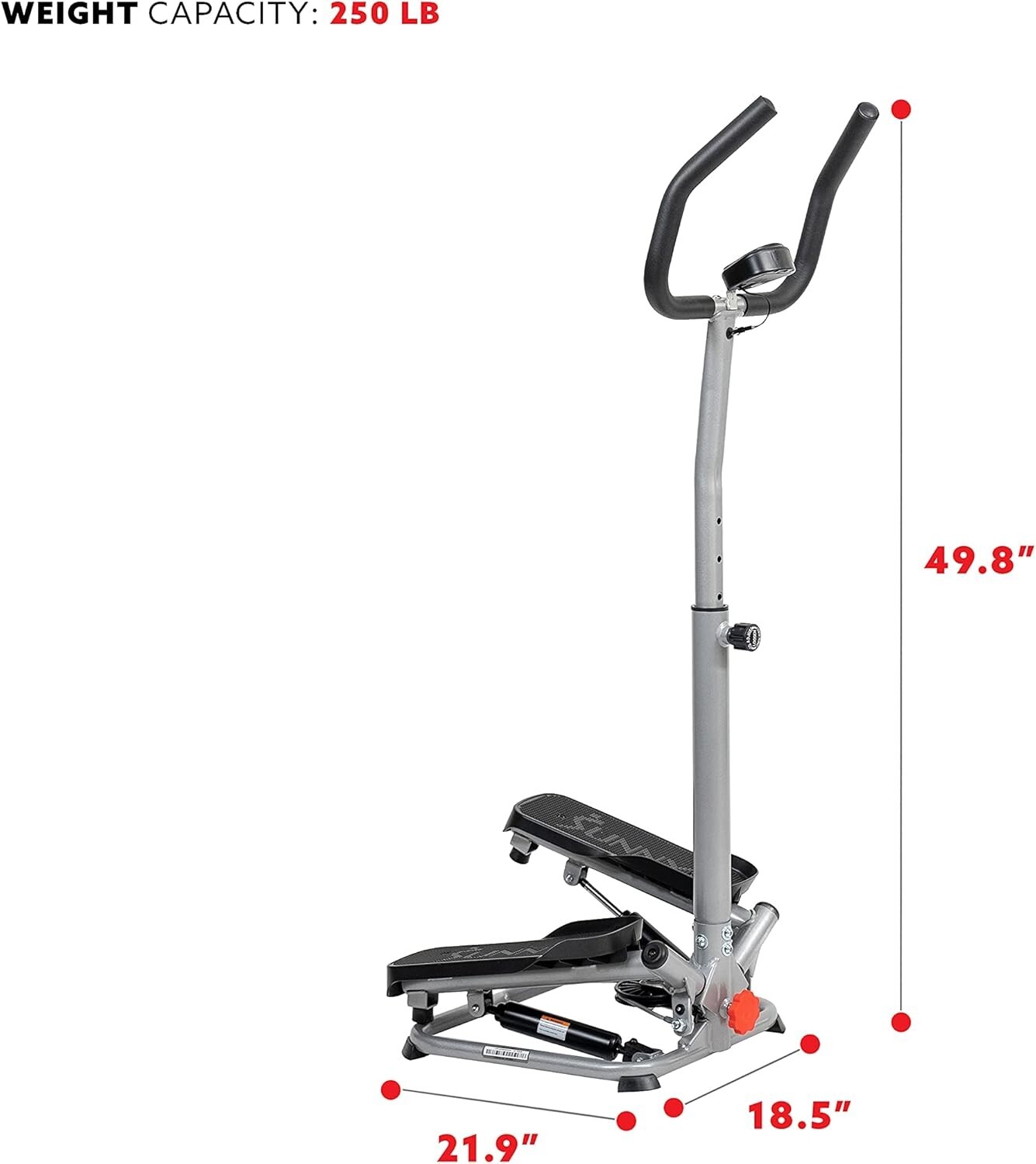 Advanced Cardio Climber Step Machine with Adjustable Height and App Support