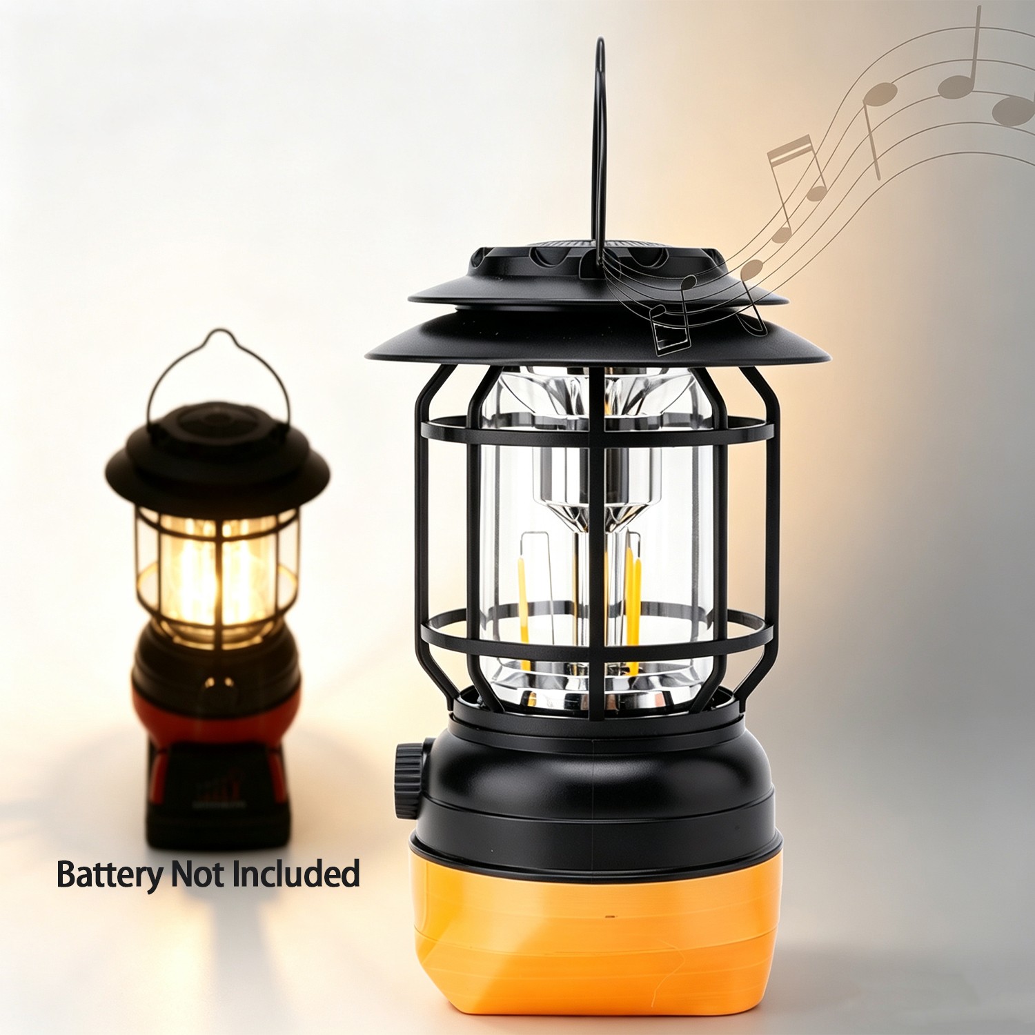 LED Camp Lamp Work Light with Bluetooth Speaker For Dewalt 18V 20V Battery