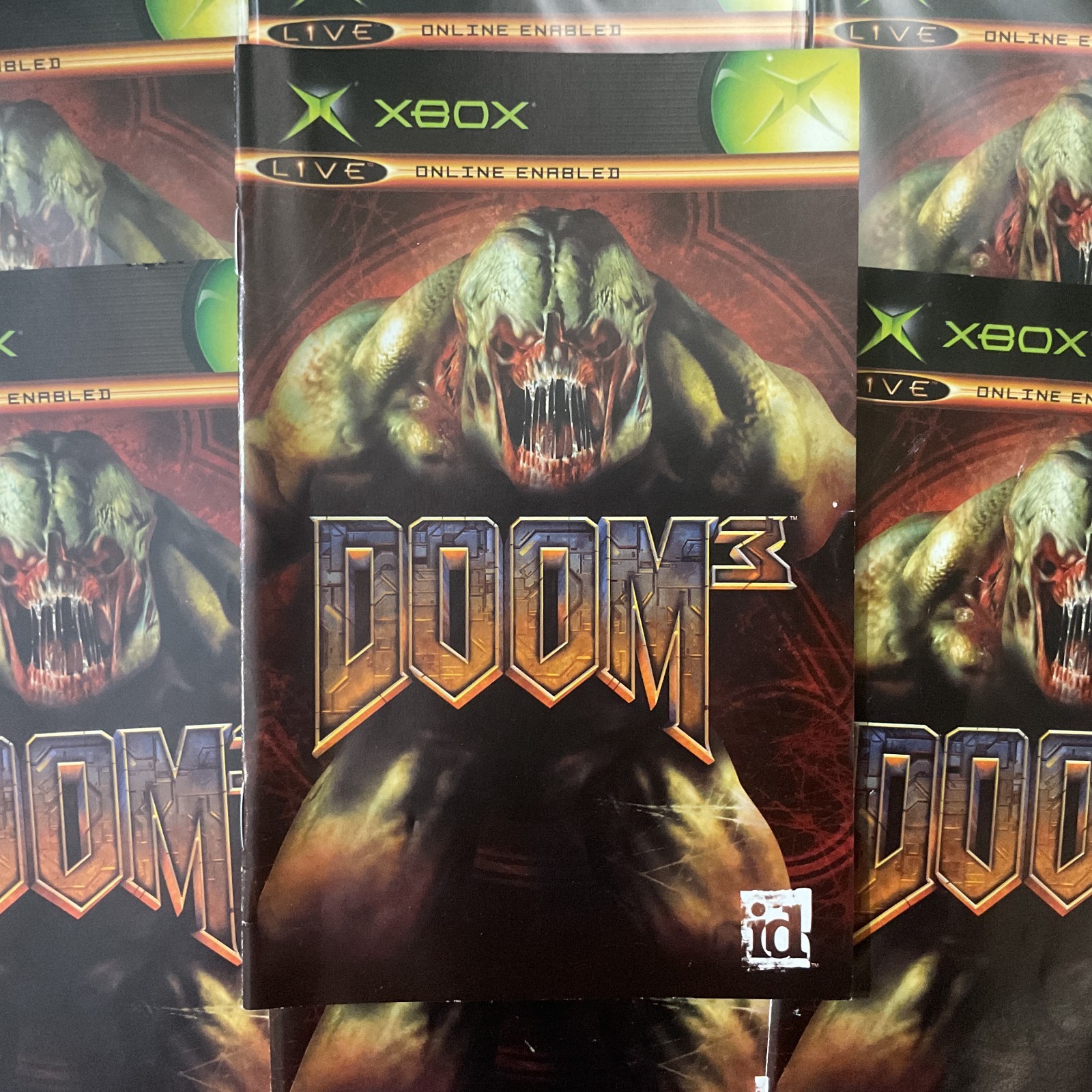 Doom 3 Microsoft XBOX Instruction Manual Only