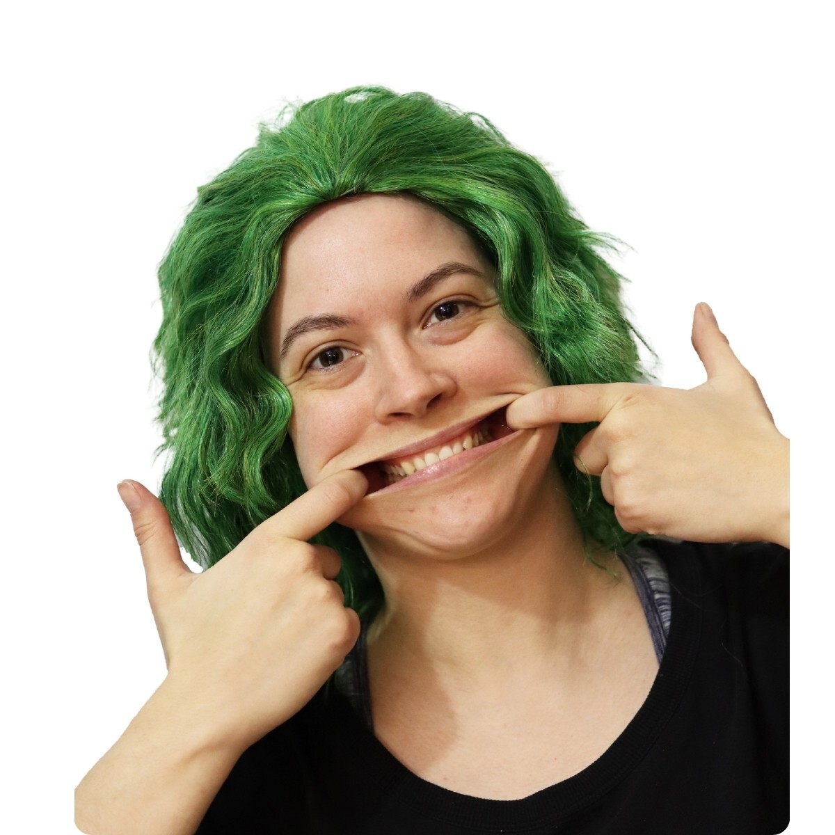 Green Joker Mad Clown Cosplay Adult Wig
