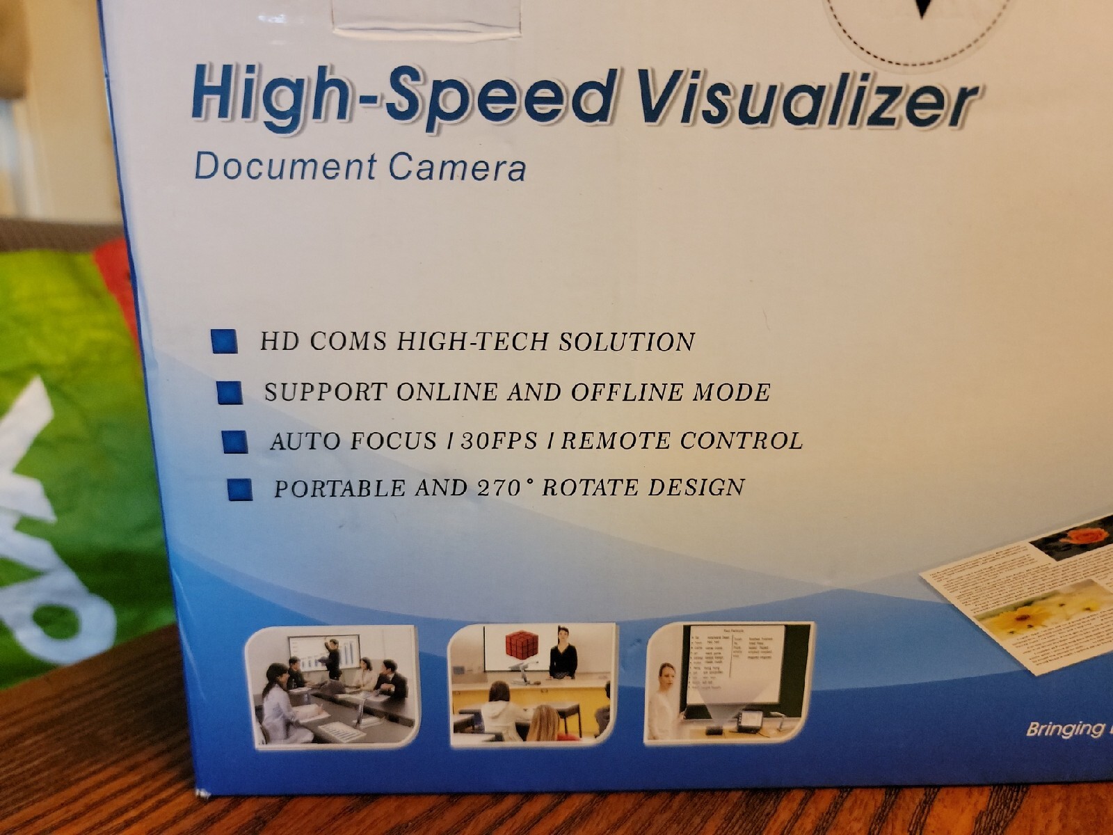 eloam VE802AF Portable Document Camera HDMI VGA Port OCR Visual Presenter