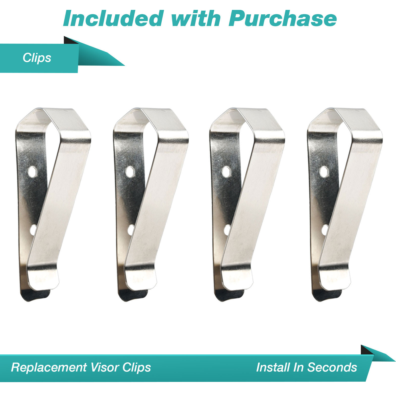 FOUR Garage Door Opener Remote Visor Clip for Craftsman Chamberlain LiftMaster