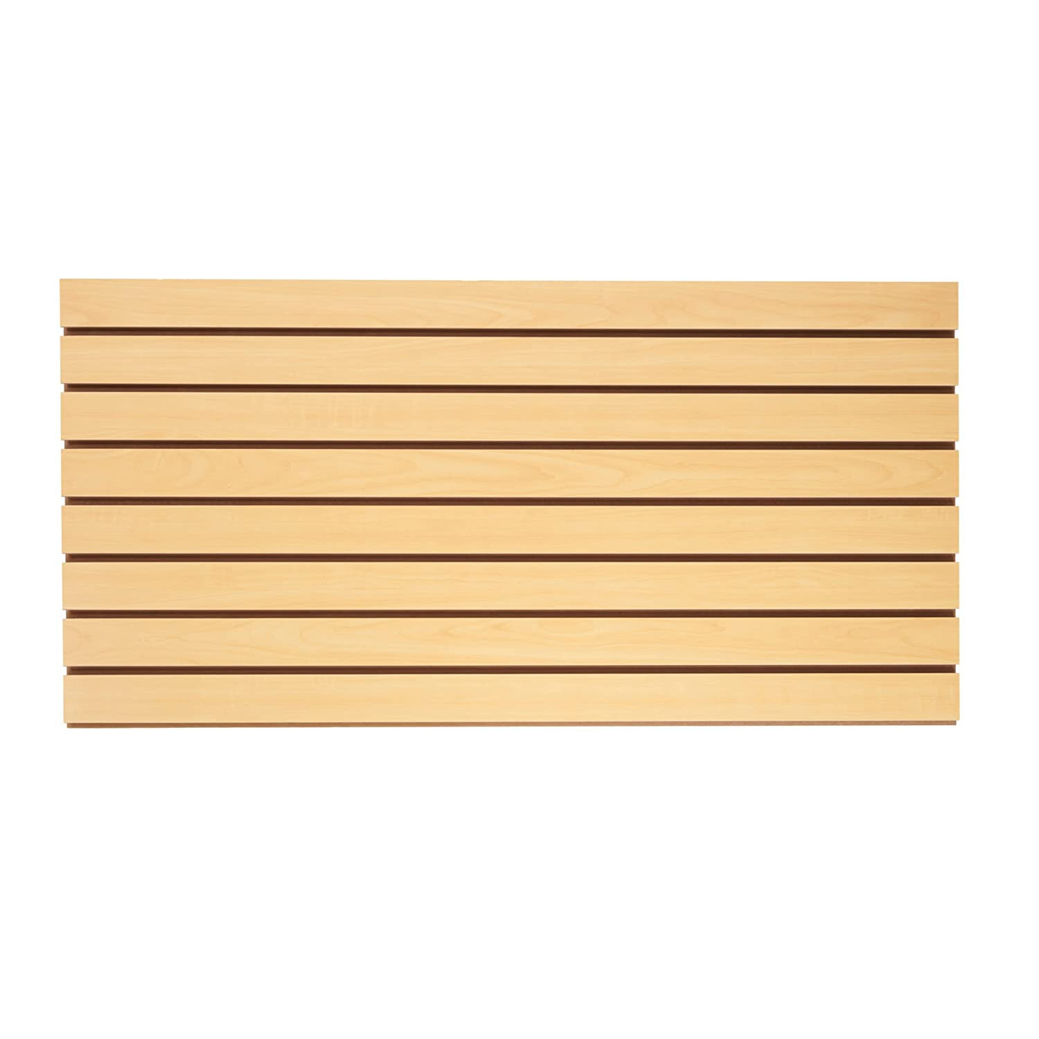 2 Slatwall Easy Panels 4' x 2' Horizontal Maple Fiberboard Panel