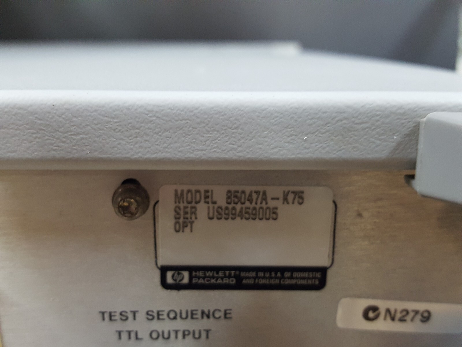 HP 85047A K75: 75Ohm S-Parameter Test Set, 30KHz - 3.0GHz, Untested (9005)