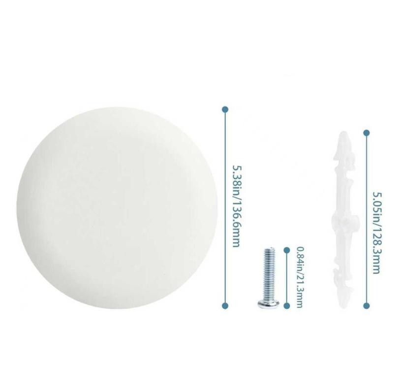 Round Ceiling Cover for Smoke Detector Mounting 5.For 35 Inch Paintable White