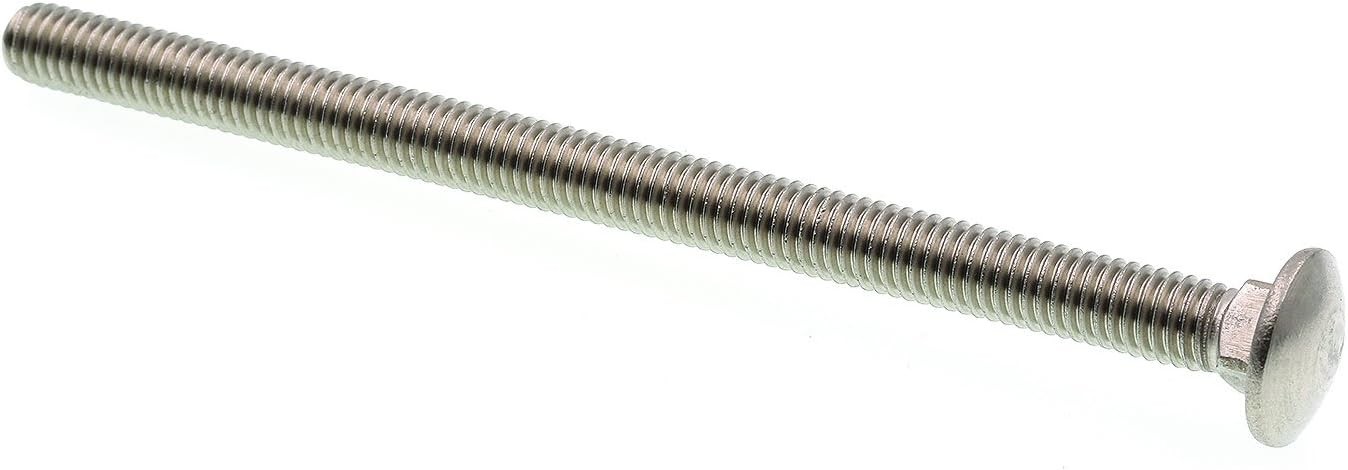 Prime-Line 9063970 Carriage Bolts, 3/8 In.-16 X 6 In., in. -16, Zinc