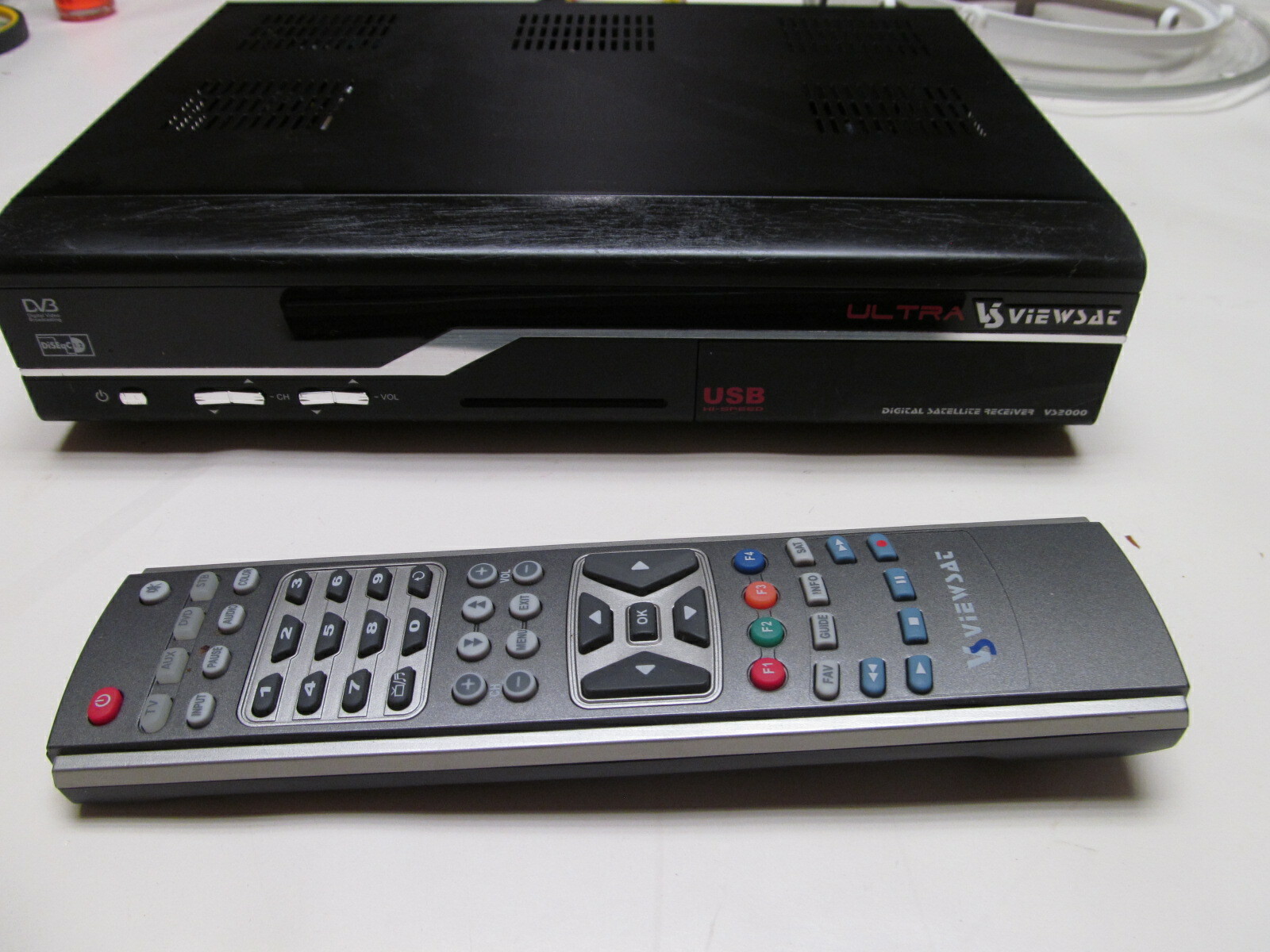 ViewSat VS2000 Ultra Digital Satellite Receiver USB Host Interface, Used Working