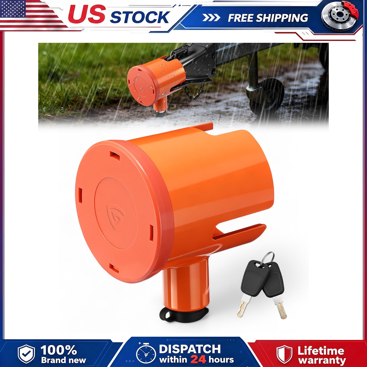 trailer hitch lock solid steel lock for rv trailer lock tow hitch lock