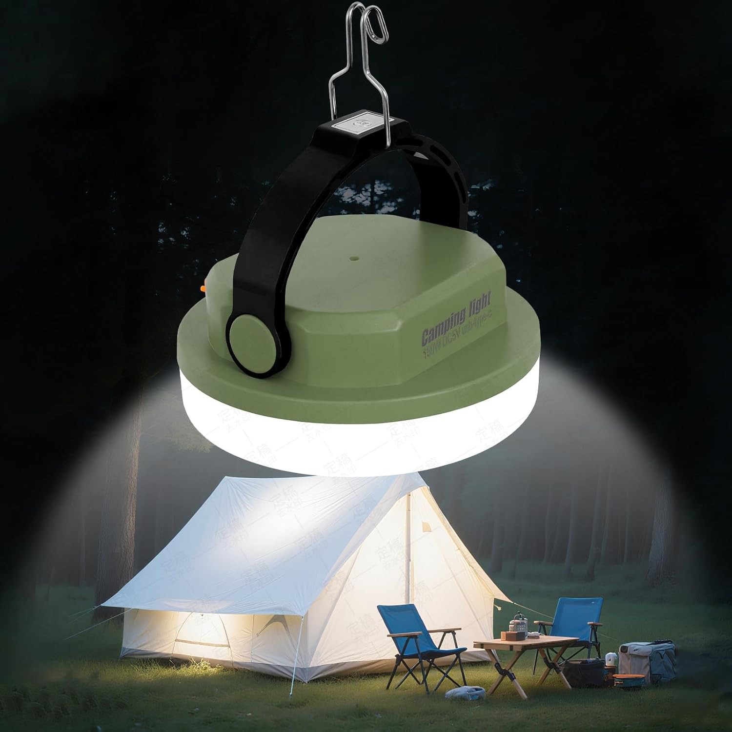 Camping Light Rechargeable LED Camping Lantern for Power Outages, 100W |