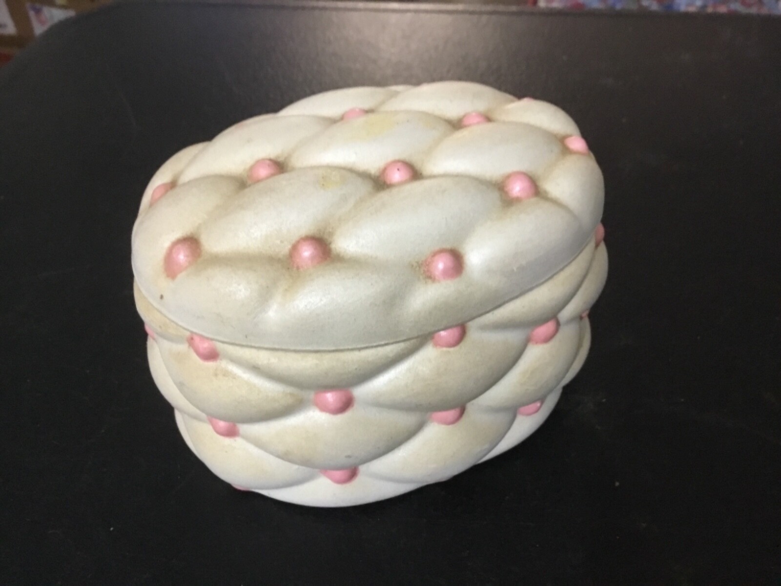 Trinket Box Oval Ceramic