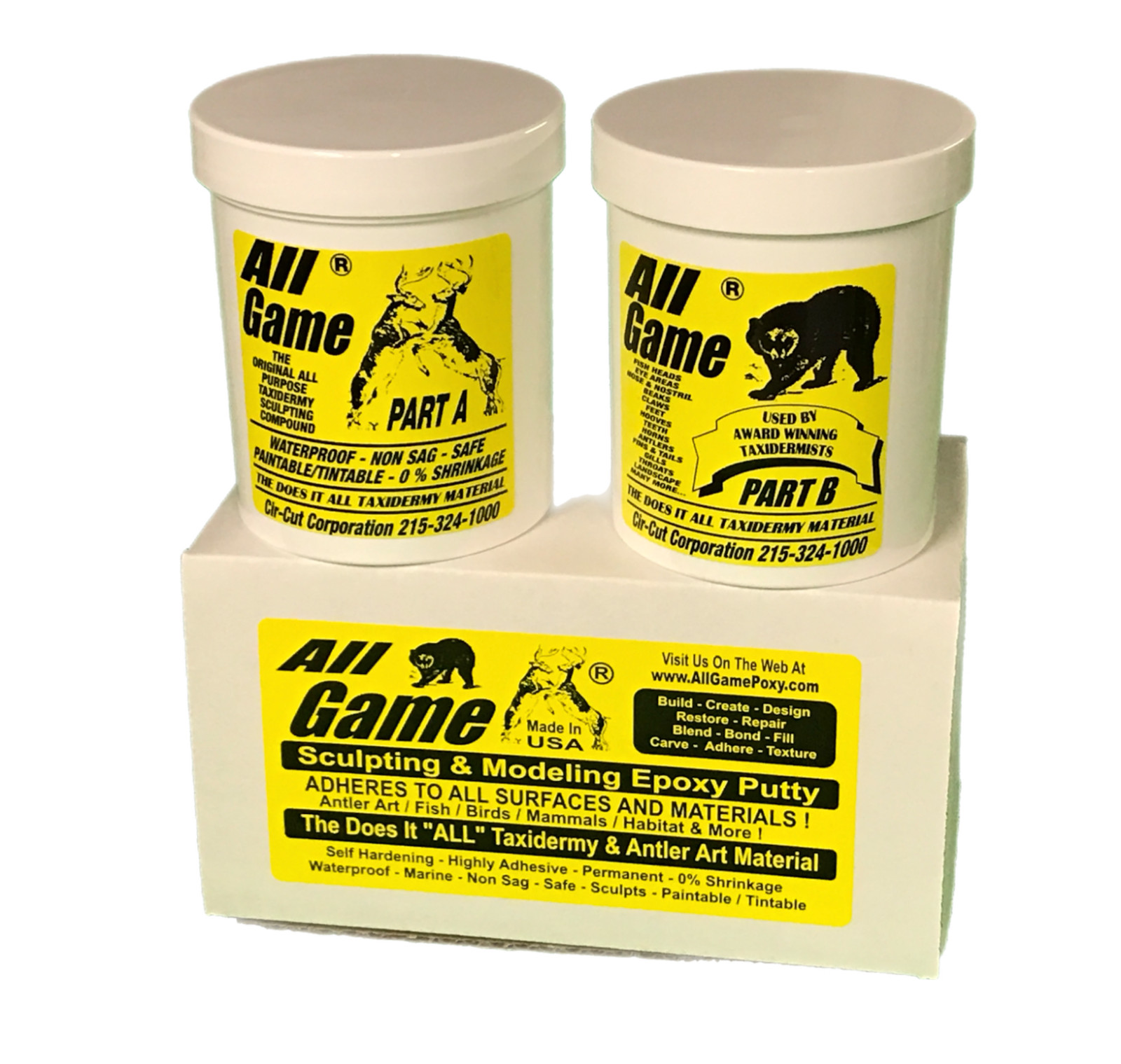 All Game ANTLER ART Epoxy Sculpting Compound LAMPS TREES FURNITURE DEER ELK 3 LB
