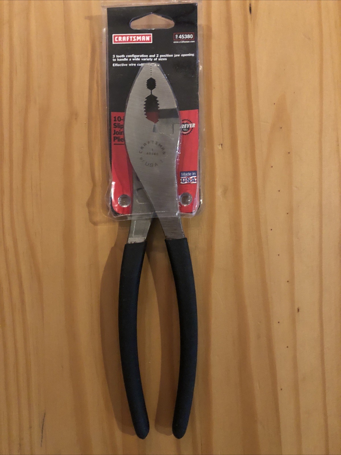VINTAGE SEARS CRAFTSMAN 10” SLIP JOINT PLIERS 45380 New Rare COLLECTABLE USA